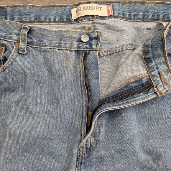 Levi's 569 Loose Straight Fit Jeans Men's Size 42x30 Medium Wash - Picture 6 of 13